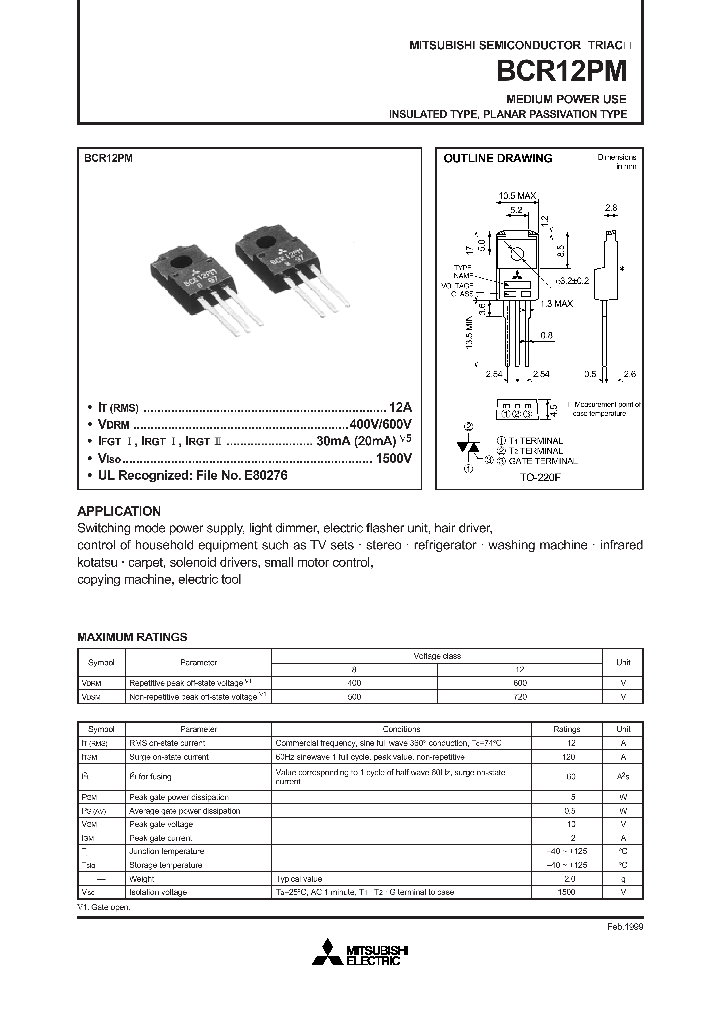 BCR12PM_1218316.PDF Datasheet