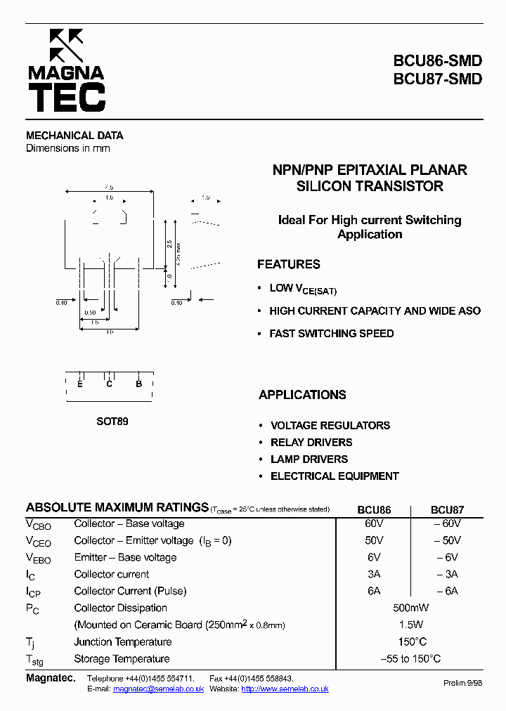 BCU87-SMD_1218419.PDF Datasheet