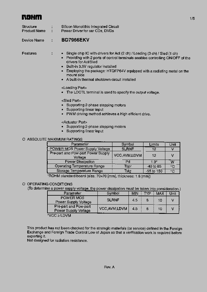 BD7966EKV_1136931.PDF Datasheet