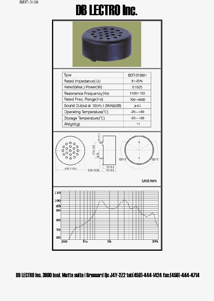 BDT-3108H_1218917.PDF Datasheet