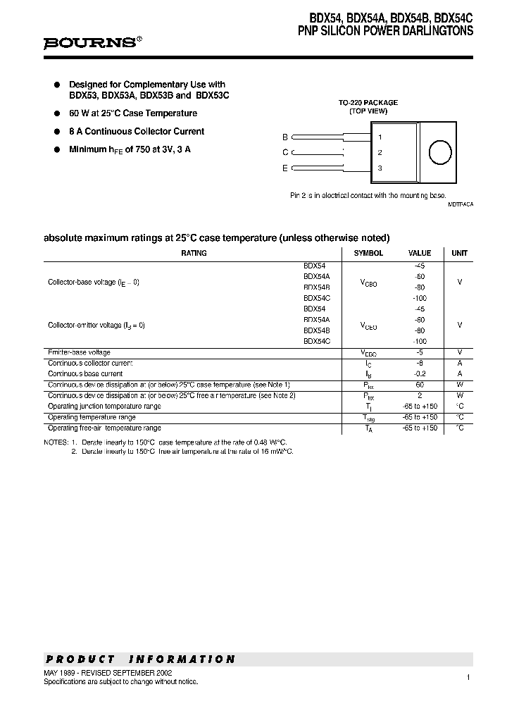 BDX54_1091748.PDF Datasheet