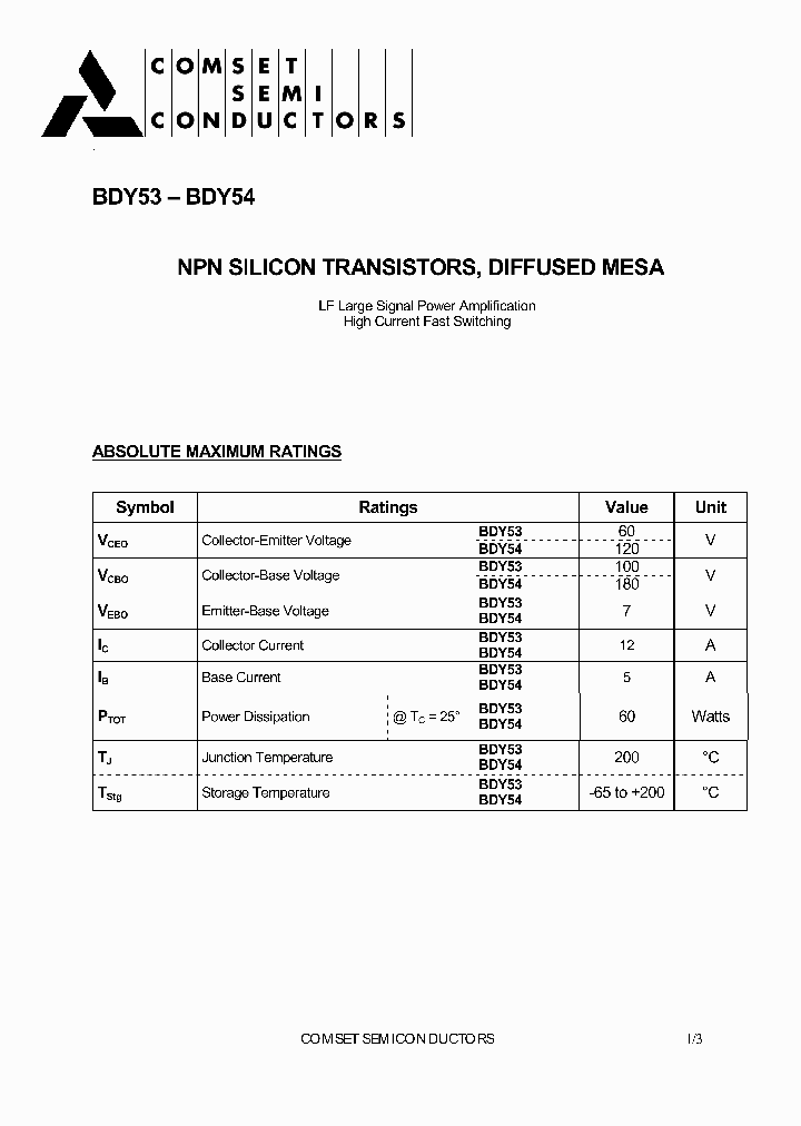 BDY54_1218968.PDF Datasheet