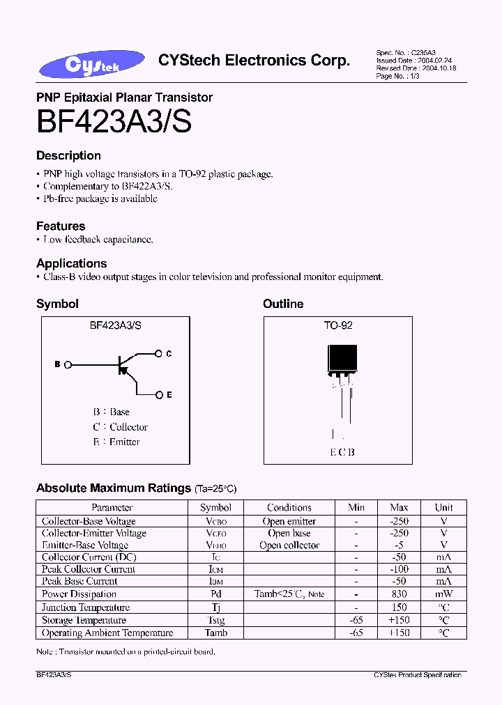 BF423A3_814370.PDF Datasheet