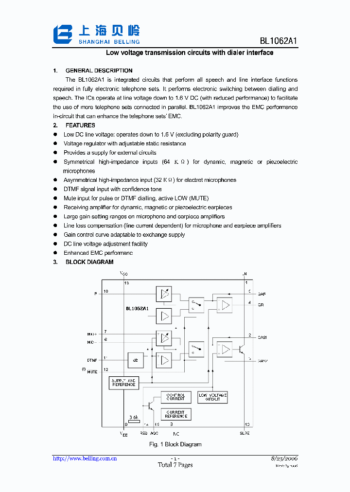 BL1062A1_1219582.PDF Datasheet Download --- IC-ON-LINE