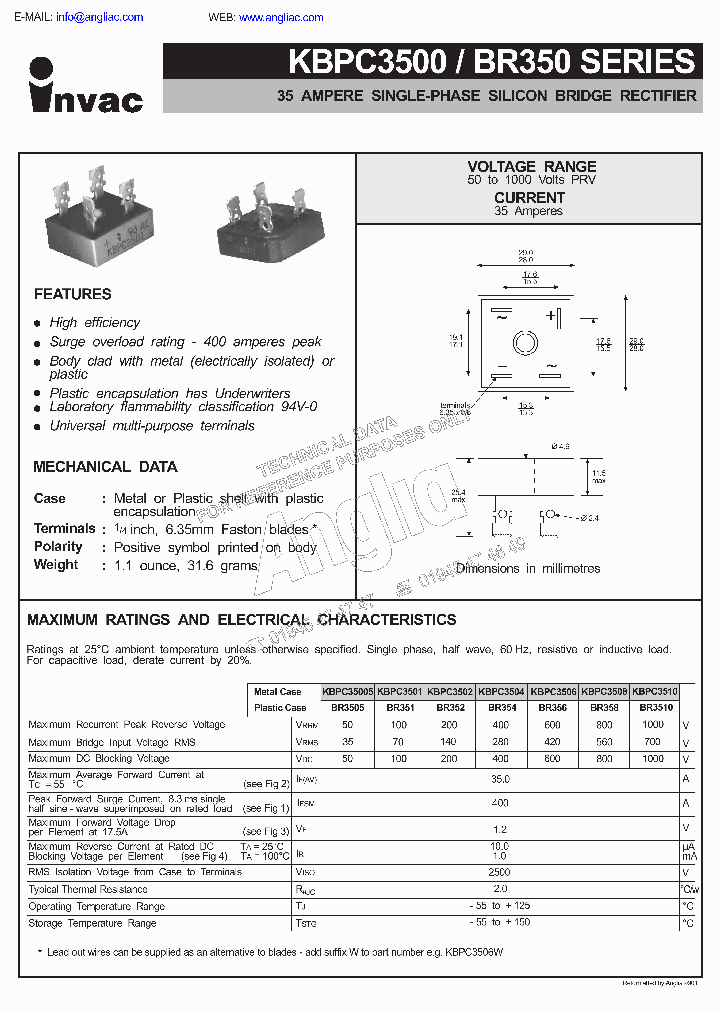 KBPC35005_605264.PDF Datasheet