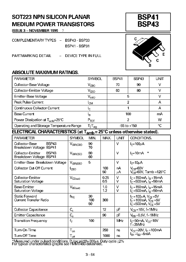 BSP41_1159615.PDF Datasheet