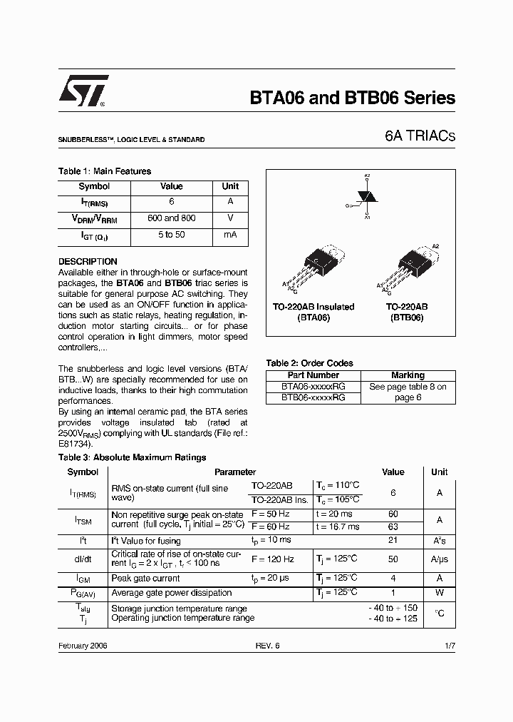 BTB06-800TWRG_1221142.PDF Datasheet