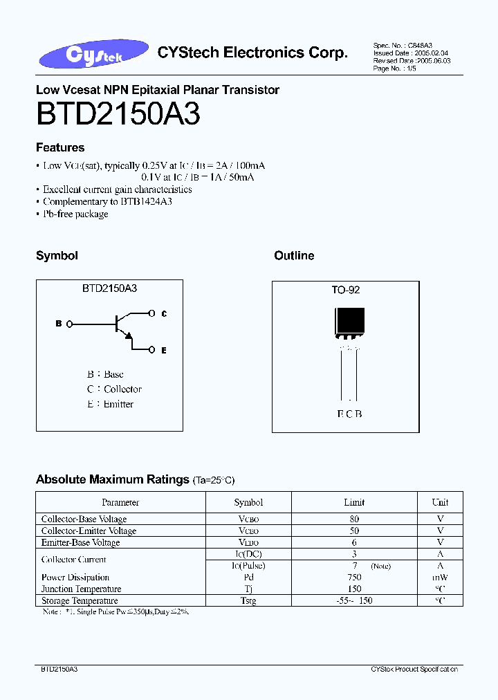 BTD2150A3_1221247.PDF Datasheet