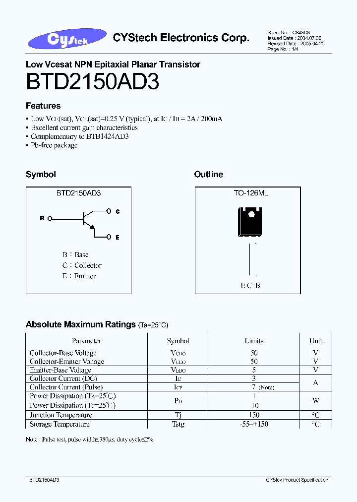 BTD2150AD3_1221248.PDF Datasheet
