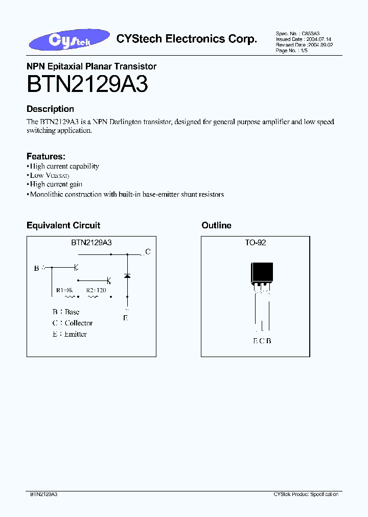 BTN2129A3_1221312.PDF Datasheet