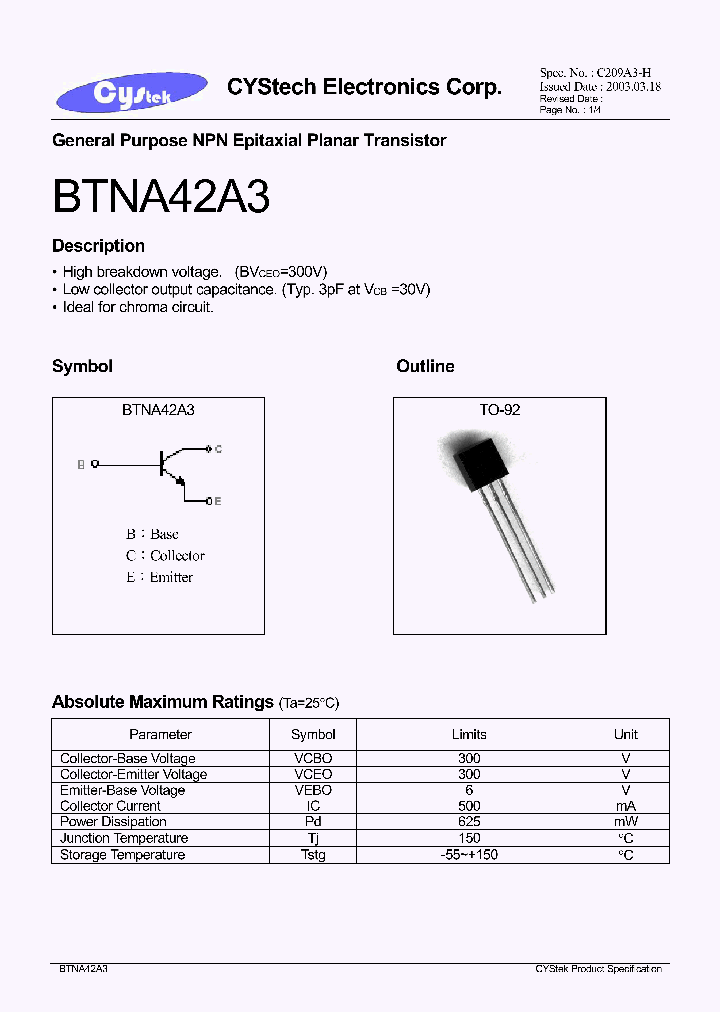 BTNA42A3_1221342.PDF Datasheet