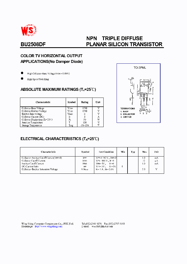 BU2508DF_1221504.PDF Datasheet Download --- IC-ON-LINE