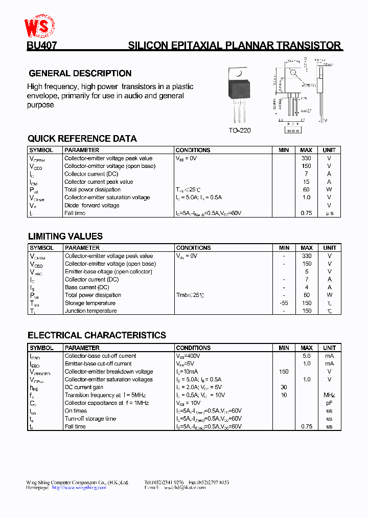 BU407_1221593.PDF Datasheet