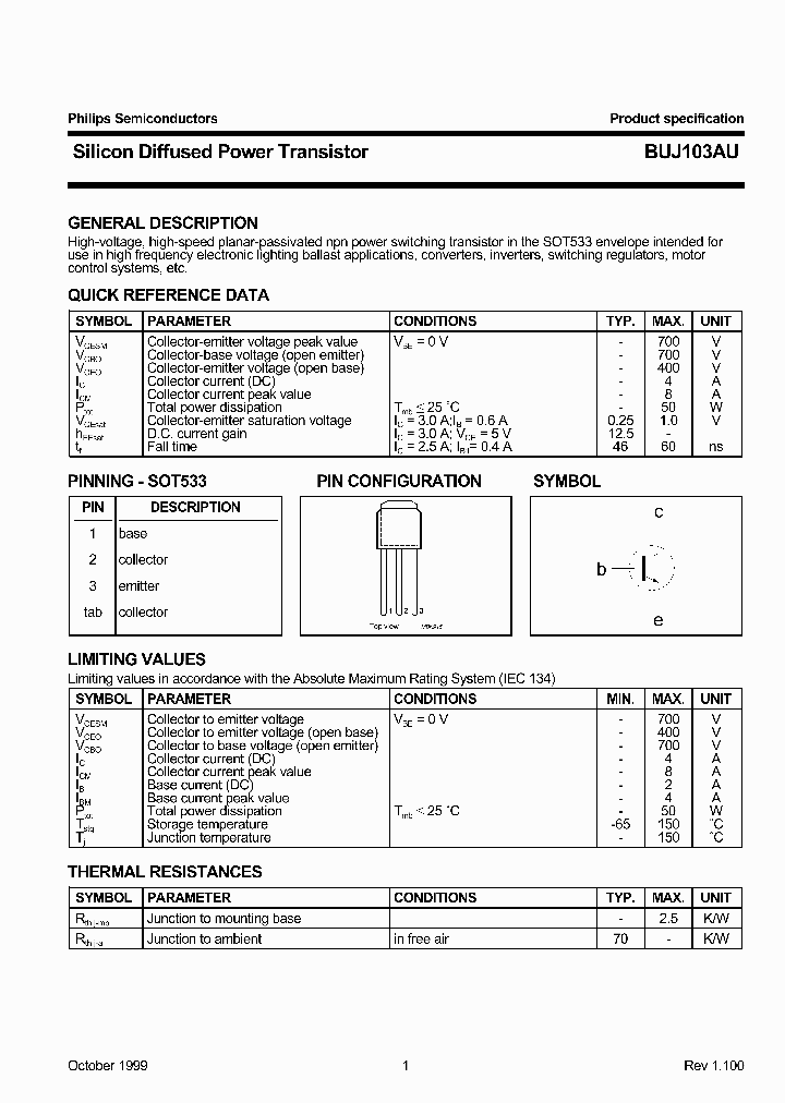 BUJ103AU_1221808.PDF Datasheet