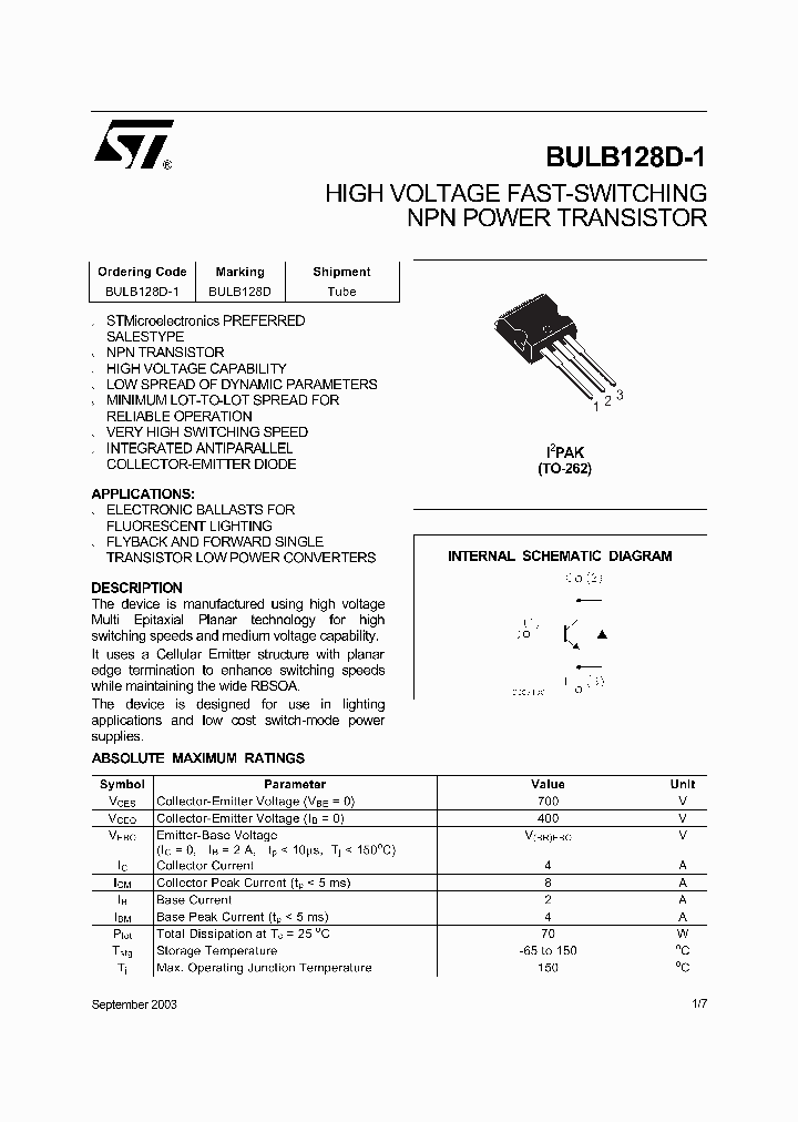 BULB128D-1_1222199.PDF Datasheet