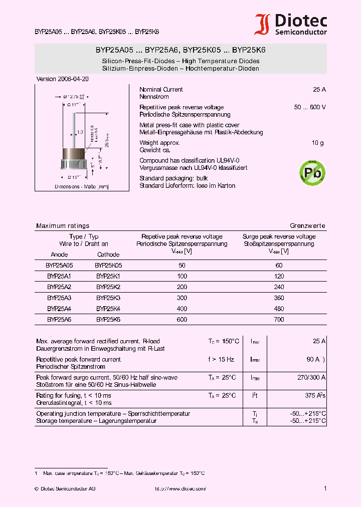 BYP25K6_1222644.PDF Datasheet