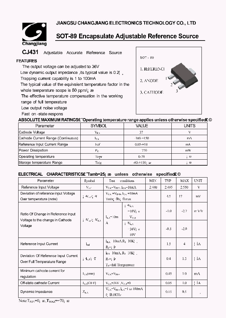 CJ431-SOT-89_1226238.PDF Datasheet