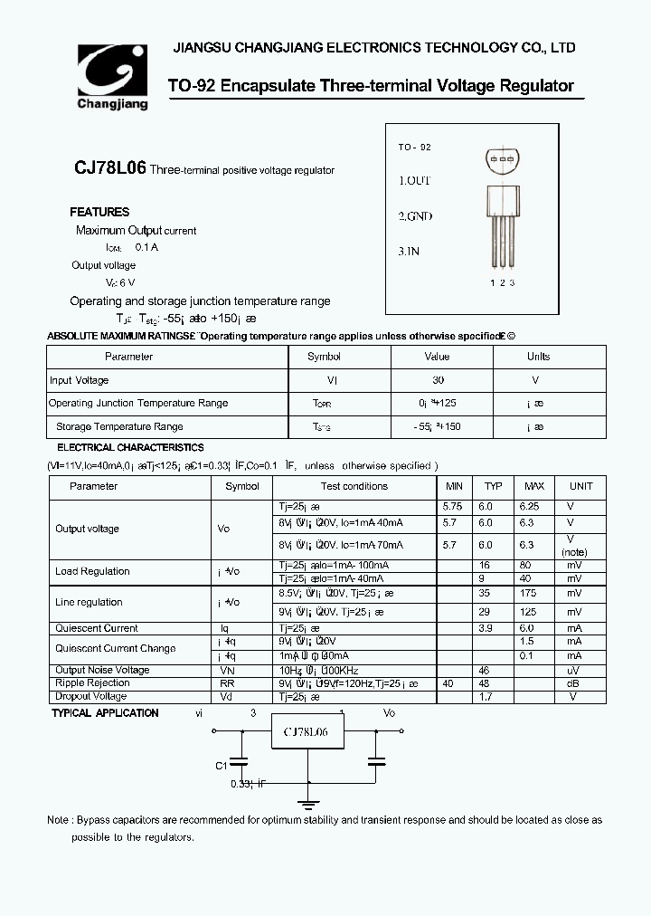 CJ78L06-TO-92_1226266.PDF Datasheet
