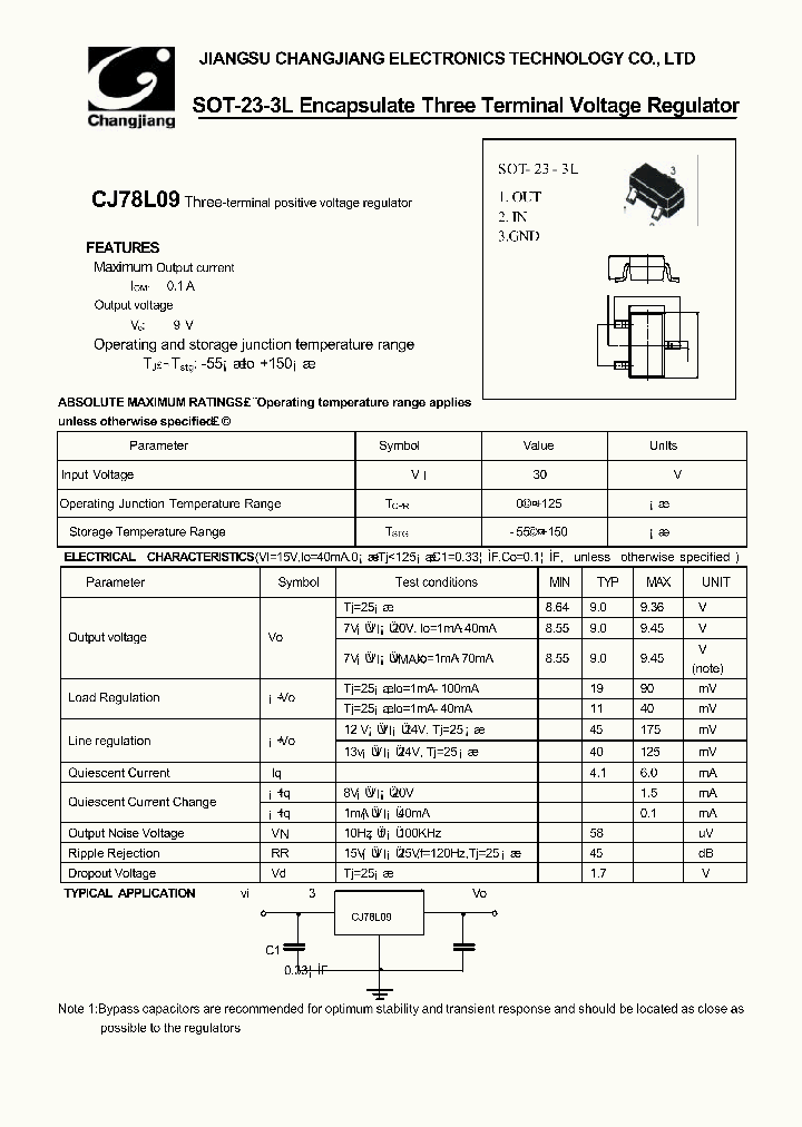 CJ78L09-SOT-23-3L_1226270.PDF Datasheet