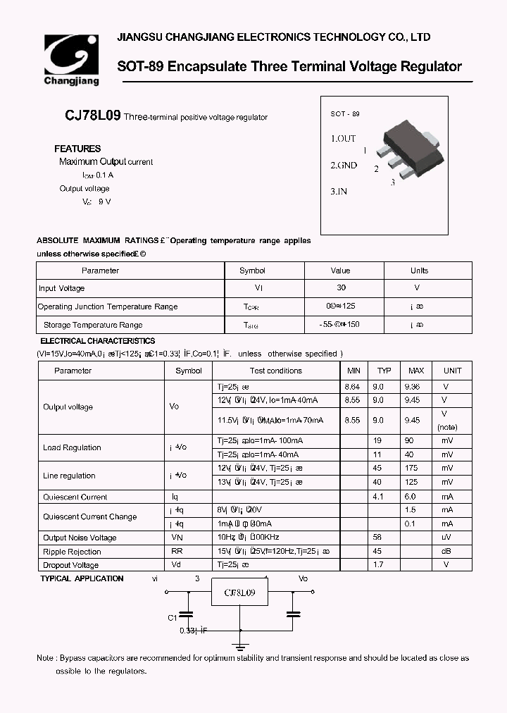 CJ78L09-SOT-89_1226271.PDF Datasheet