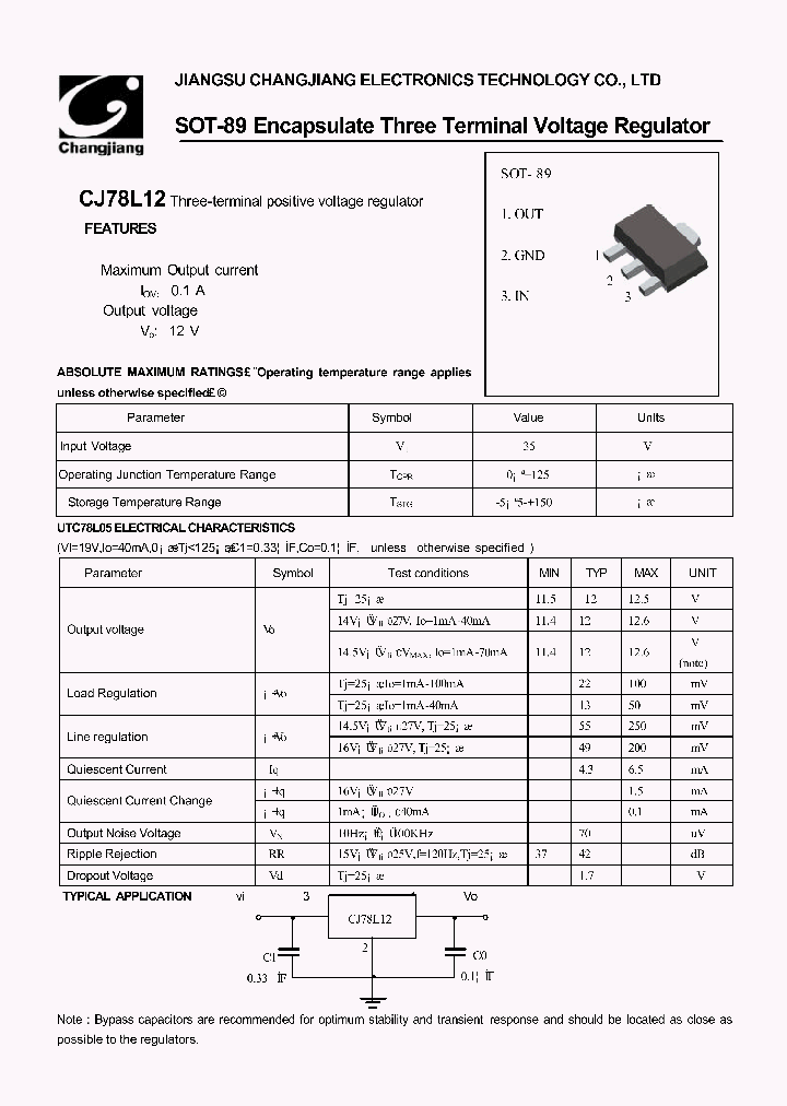 CJ78L12-SOT-89_803612.PDF Datasheet