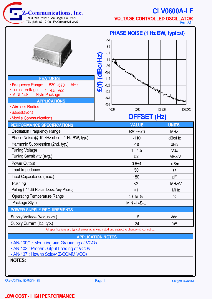 CLV0600A-LF_1113643.PDF Datasheet