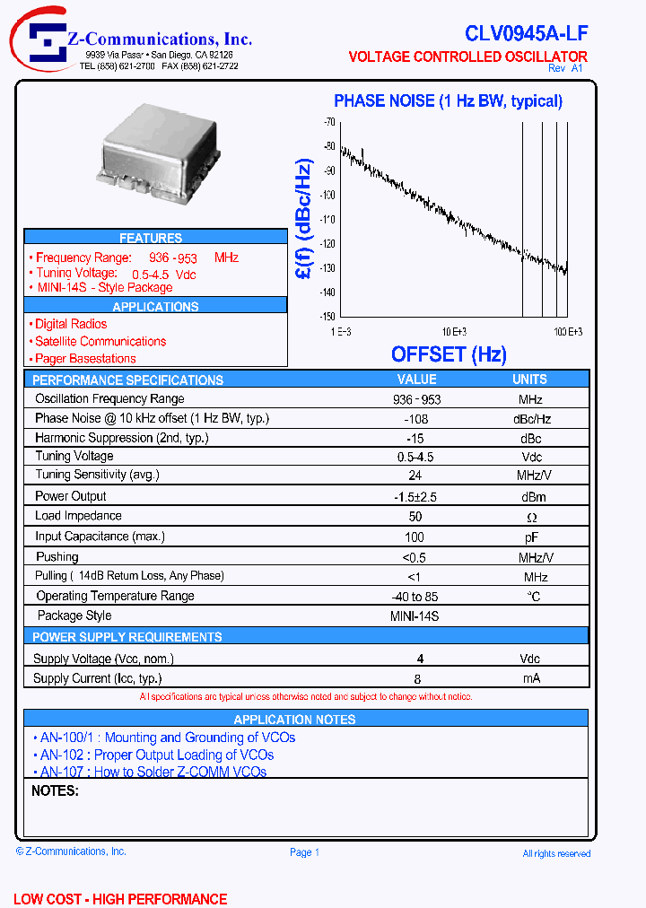 CLV0945A-LF_1069511.PDF Datasheet