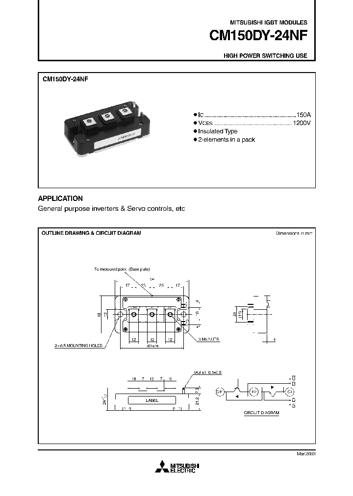 CM150DY-24NF_1167516.PDF Datasheet