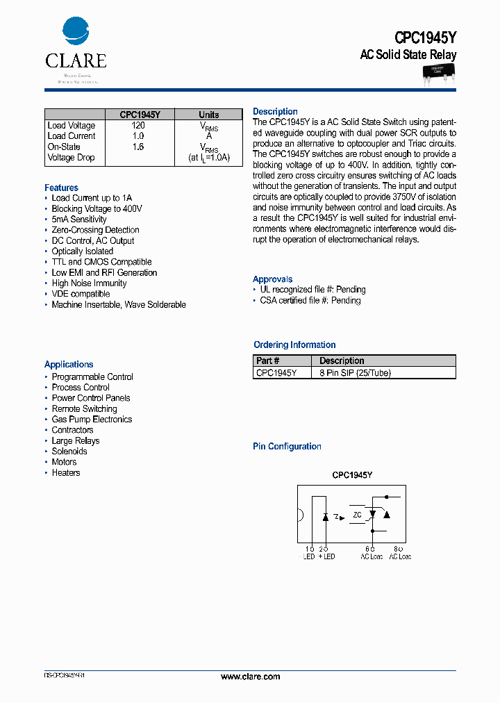 CPC1945Y_1227979.PDF Datasheet