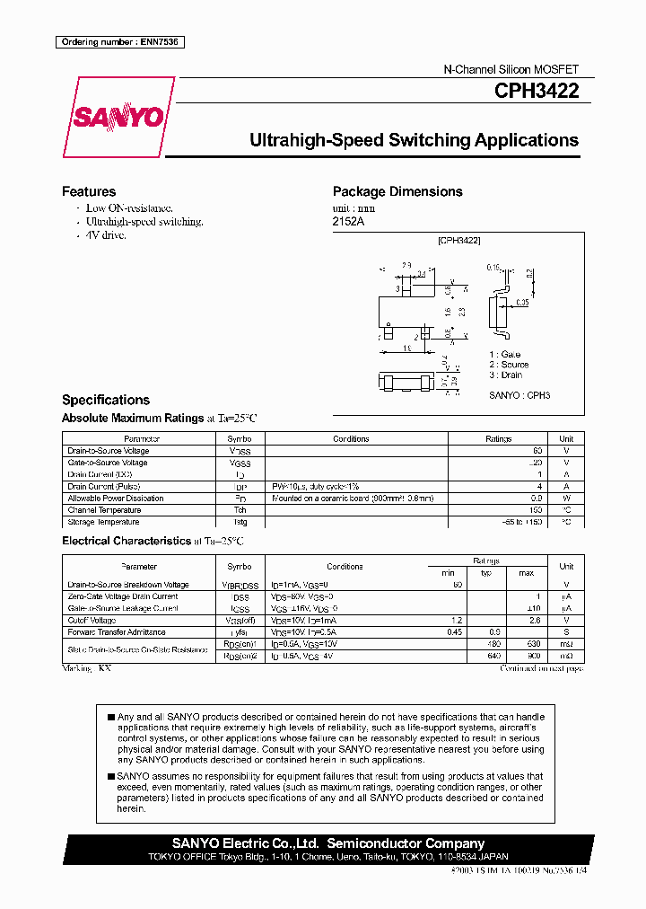 CPH3422_1099428.PDF Datasheet