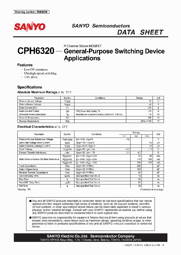 CPH6320_1095683.PDF Datasheet
