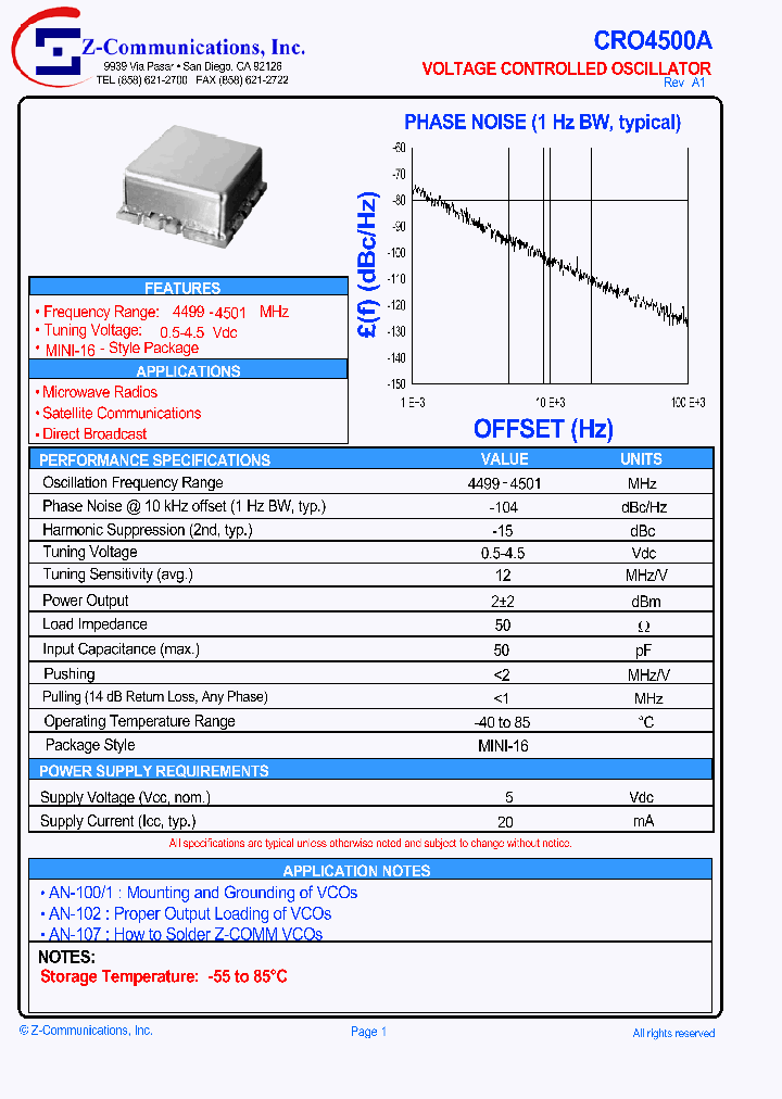 CRO4500A_1228507.PDF Datasheet