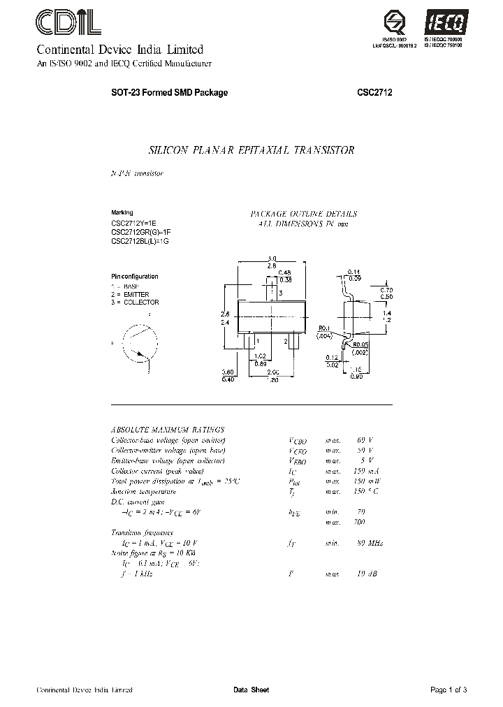 CSC2712_633427.PDF Datasheet