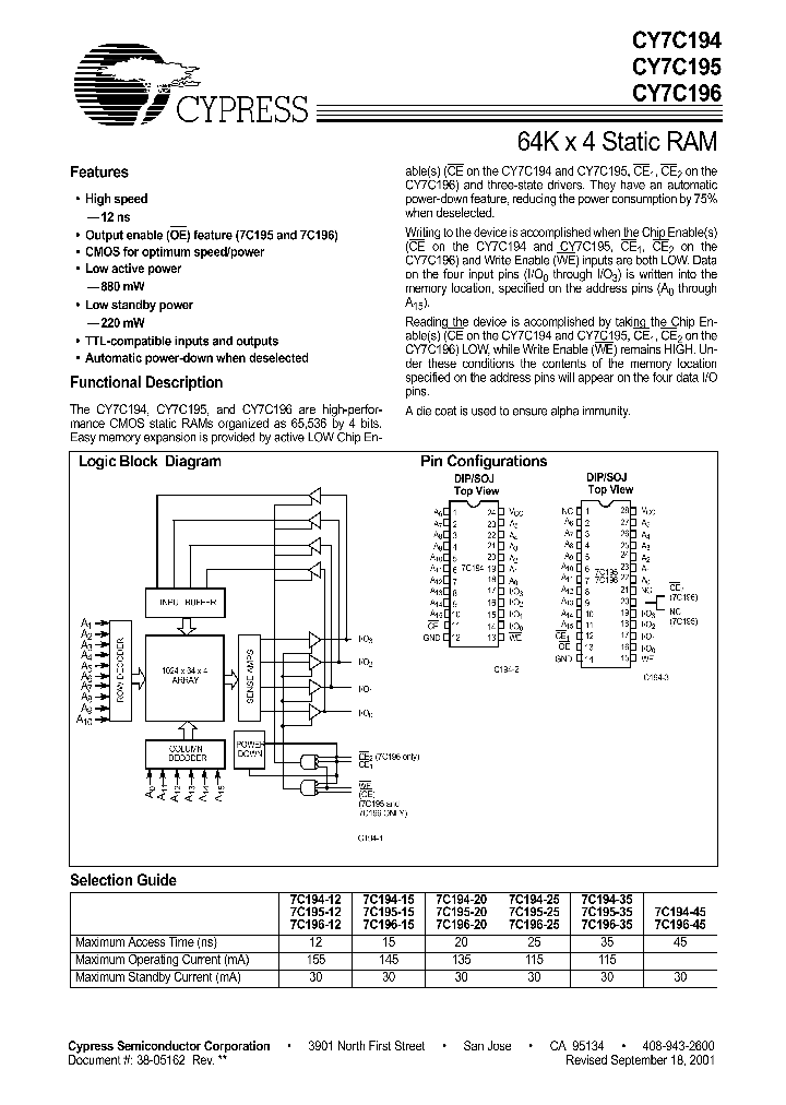 CY7C194-12VC_678810.PDF Datasheet