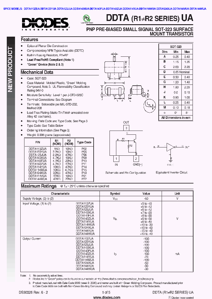DDTA144WUA-7-F_1231981.PDF Datasheet