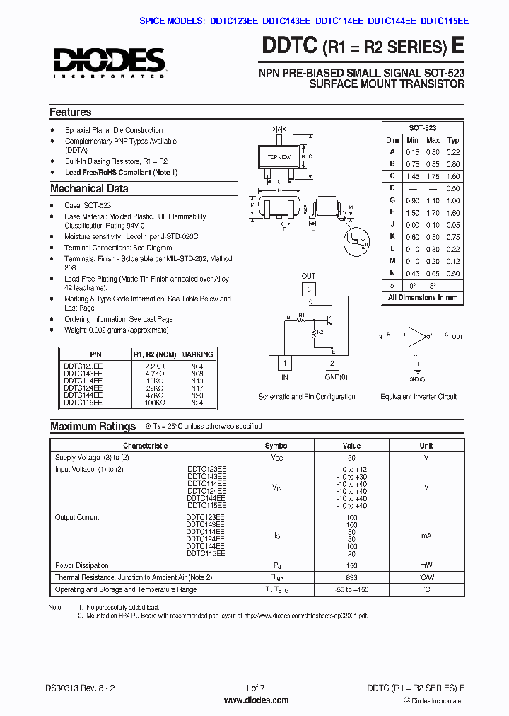 DDTC123EE1_1117611.PDF Datasheet