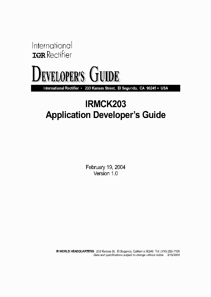 DG-IRMCK203_1232566.PDF Datasheet