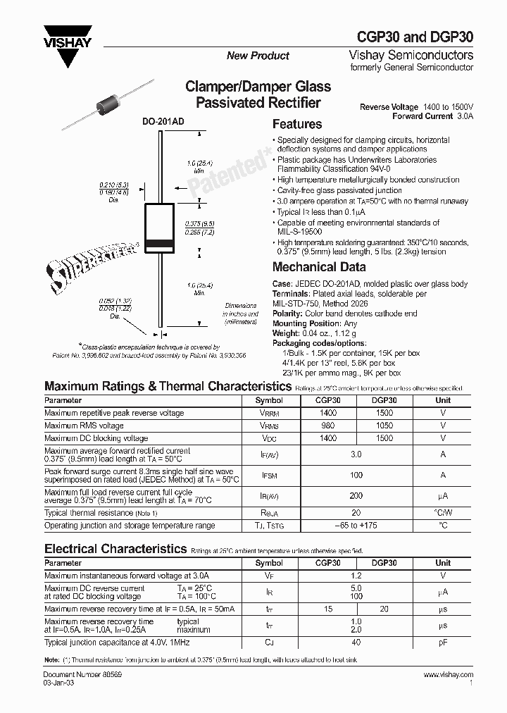 DGP30_1232572.PDF Datasheet Download --- IC-ON-LINE