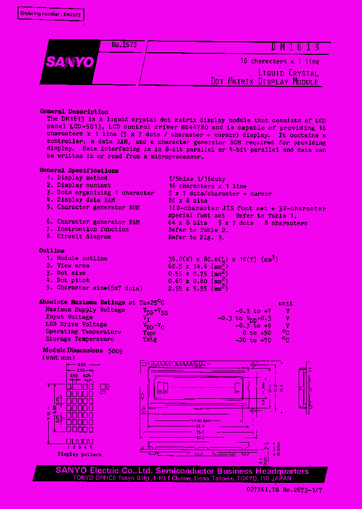 DM1613_1232895.PDF Datasheet Download --- IC-ON-LINE