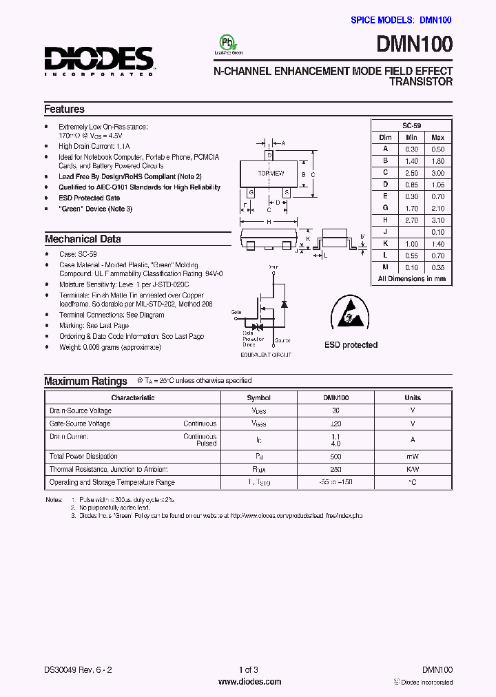 DMN1001_1233495.PDF Datasheet