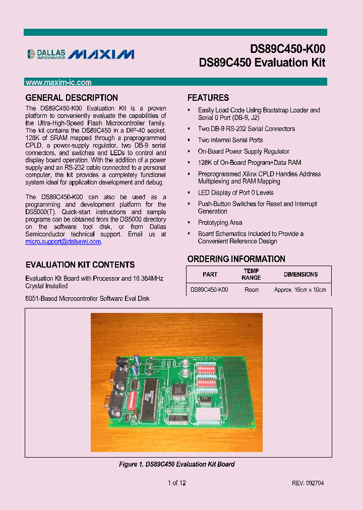 DS89C450K00_1234503.PDF Datasheet Download
