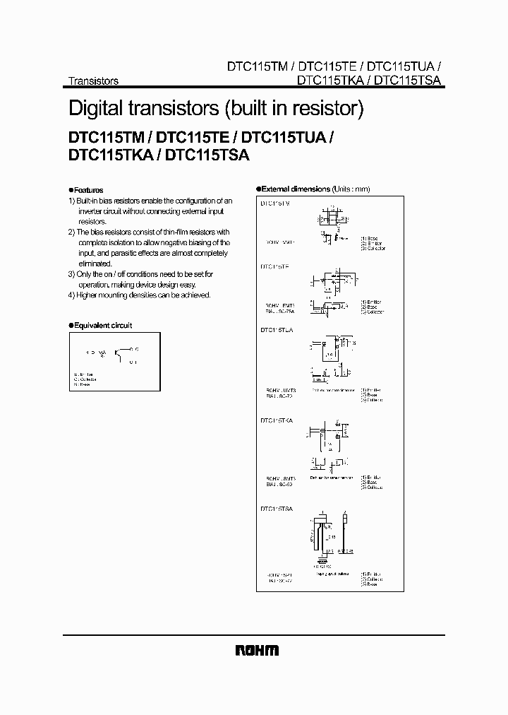 DTC115TKA_1151661.PDF Datasheet