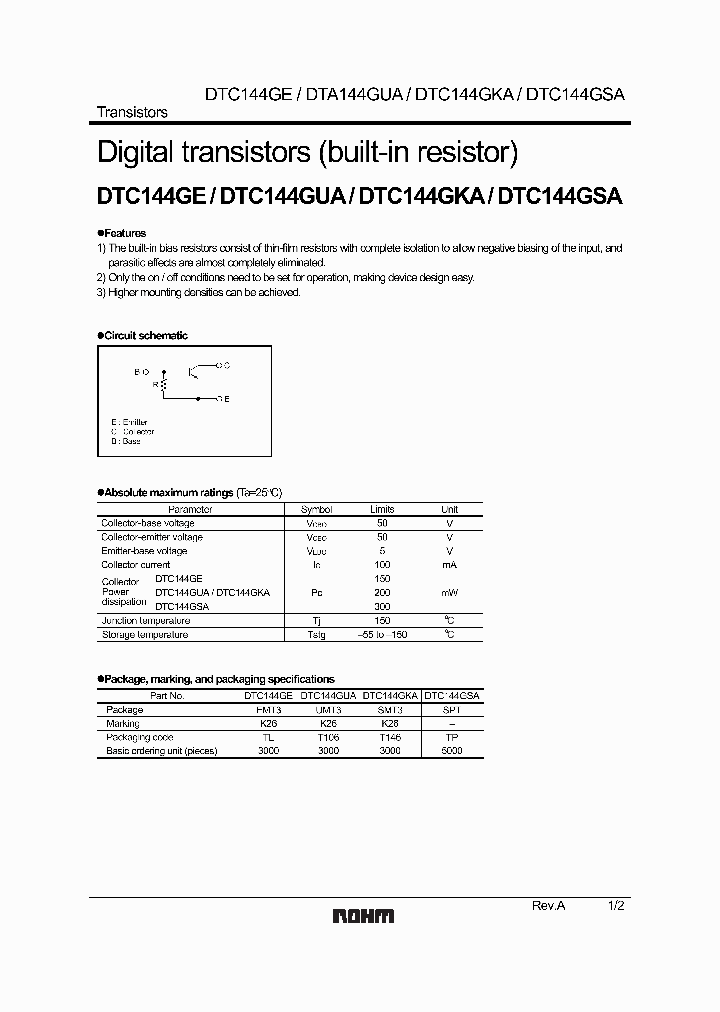 DTC144GE_1151596.PDF Datasheet