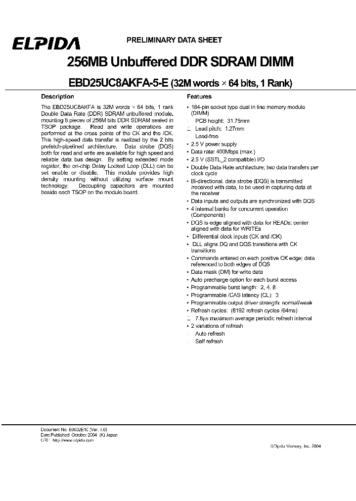 EBD25UC8AKFA-5C-E_1235645.PDF Datasheet