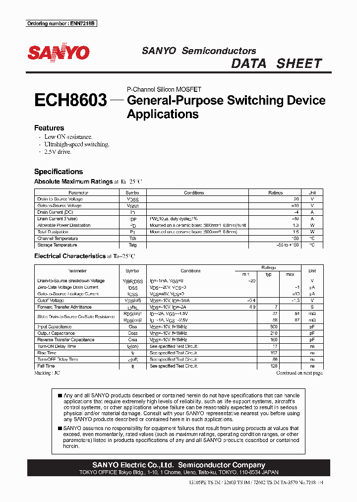 ECH8603_1090429.PDF Datasheet