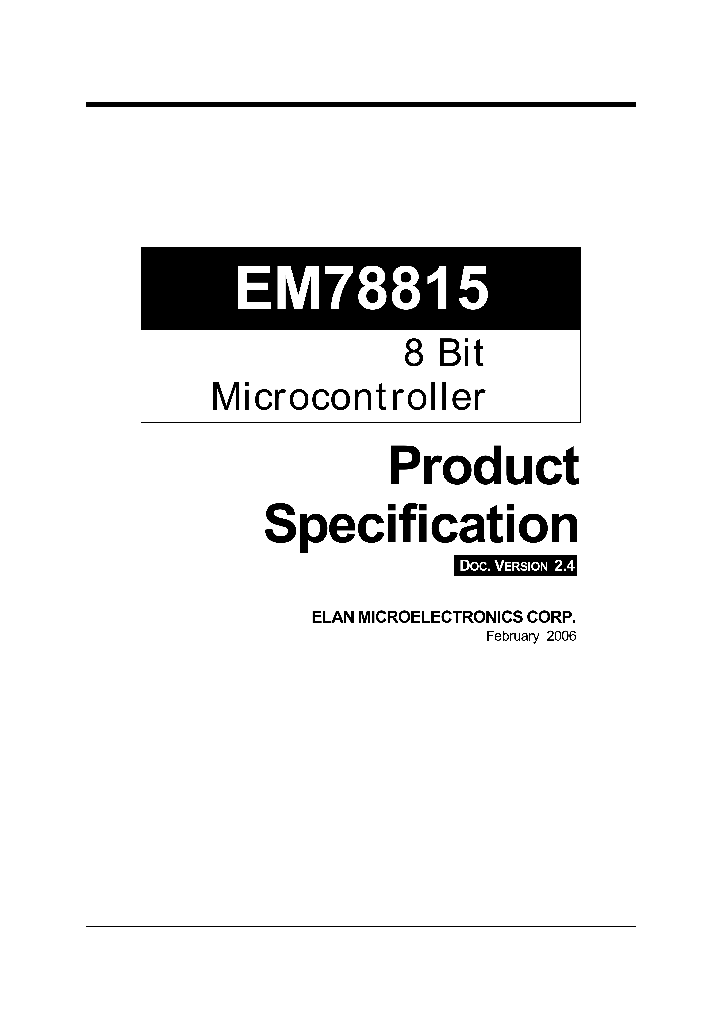 EM78815_1174950.PDF Datasheet