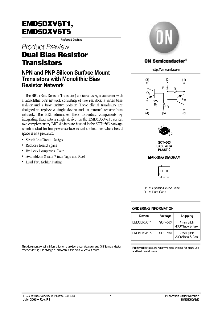 EMD5DXV6T1_1108088.PDF Datasheet