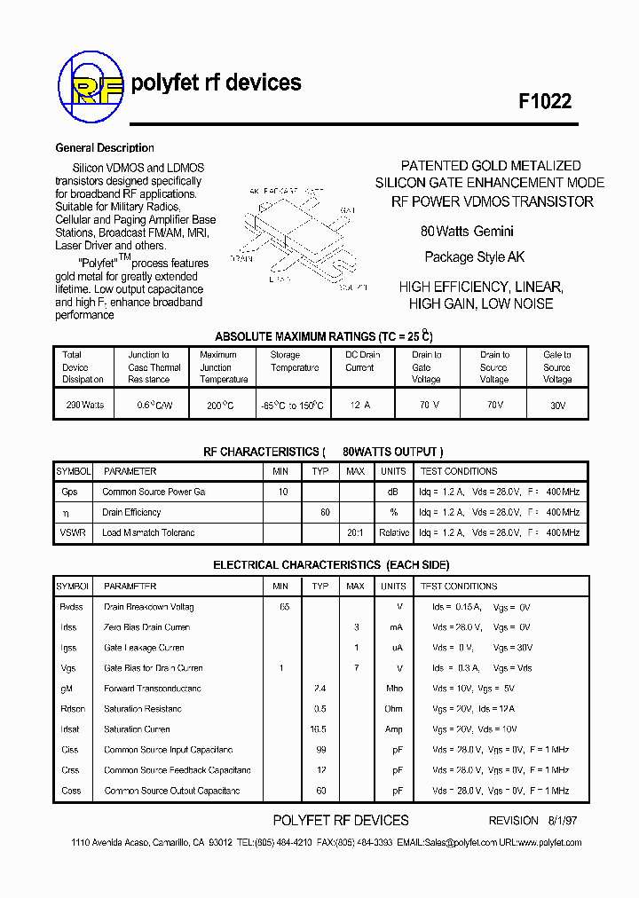 F1022_1049393.PDF Datasheet