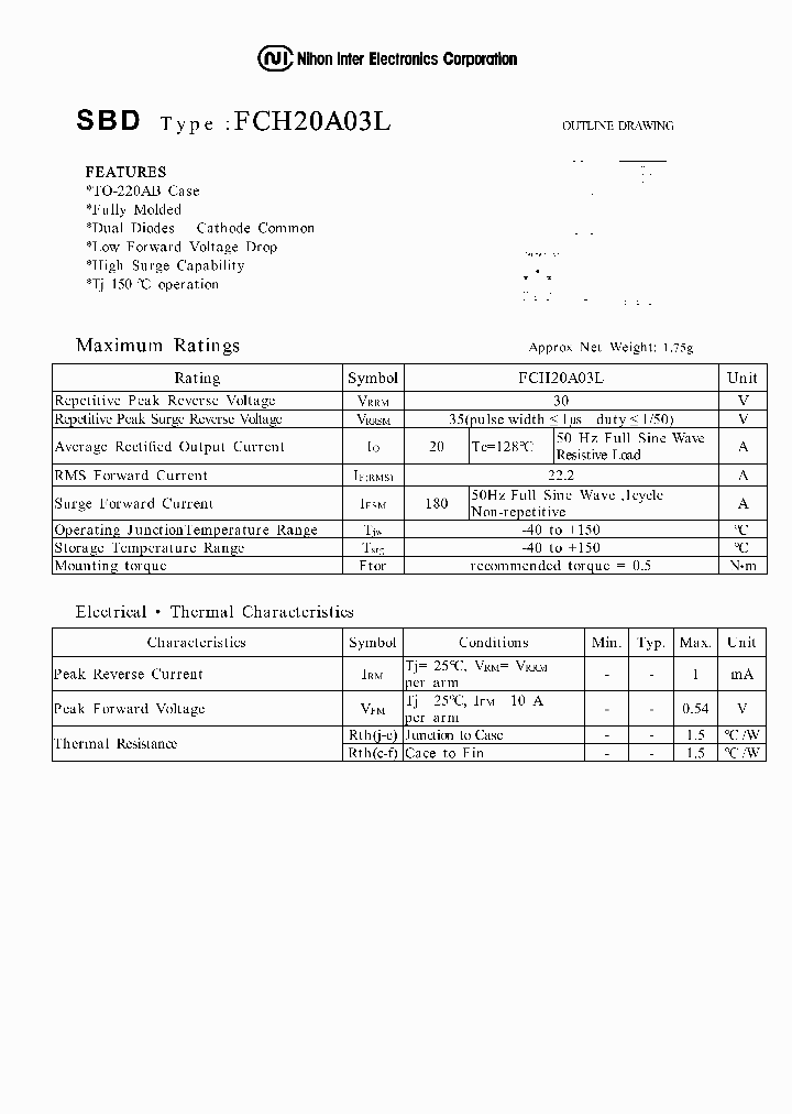 FCH20A03L_1124457.PDF Datasheet