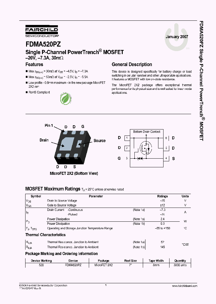 FDMA520PZ_1239483.PDF Datasheet